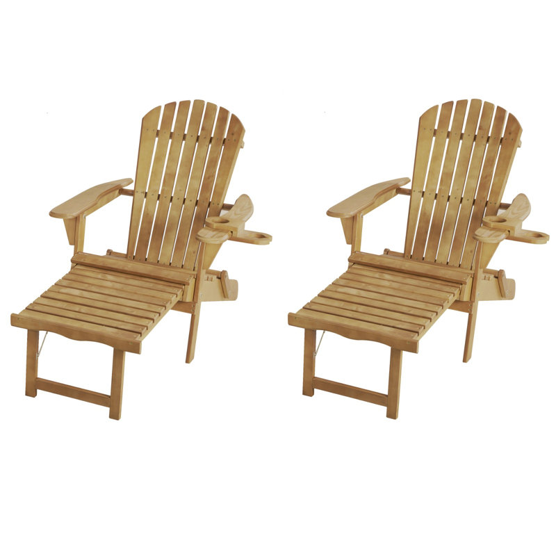 Highland Dunes Briarhill Solid Wood Folding Lightweight Adirondack